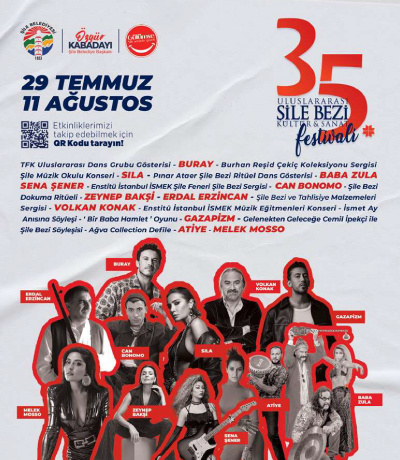 35. Uluslararası Şile Bezi Kültür ve Sanat Festivali 29 Temmuz’da Başlıyor!